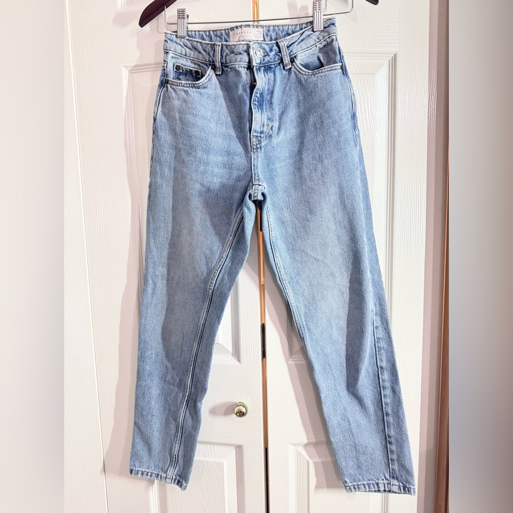 TOPSHOP mom jeans in bleach - 25